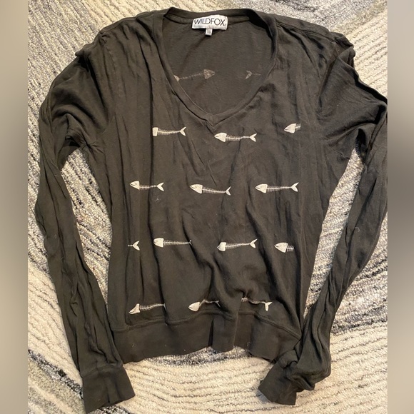 WILDFOX Fish Bones Pullover Long Sleeve - Picture 4 of 4